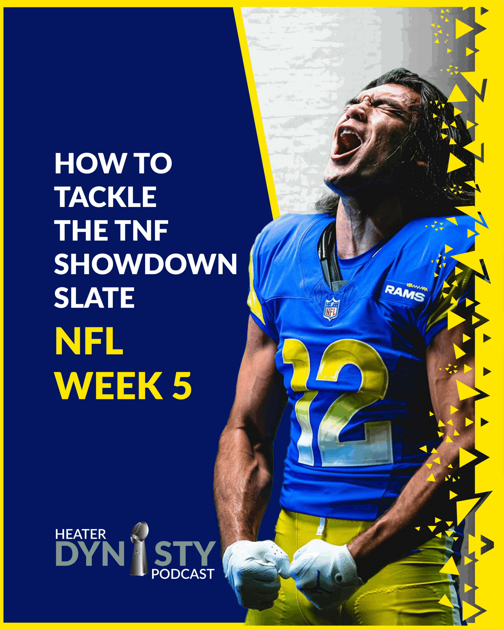 TNF Showdown slate image - Puka Nacua