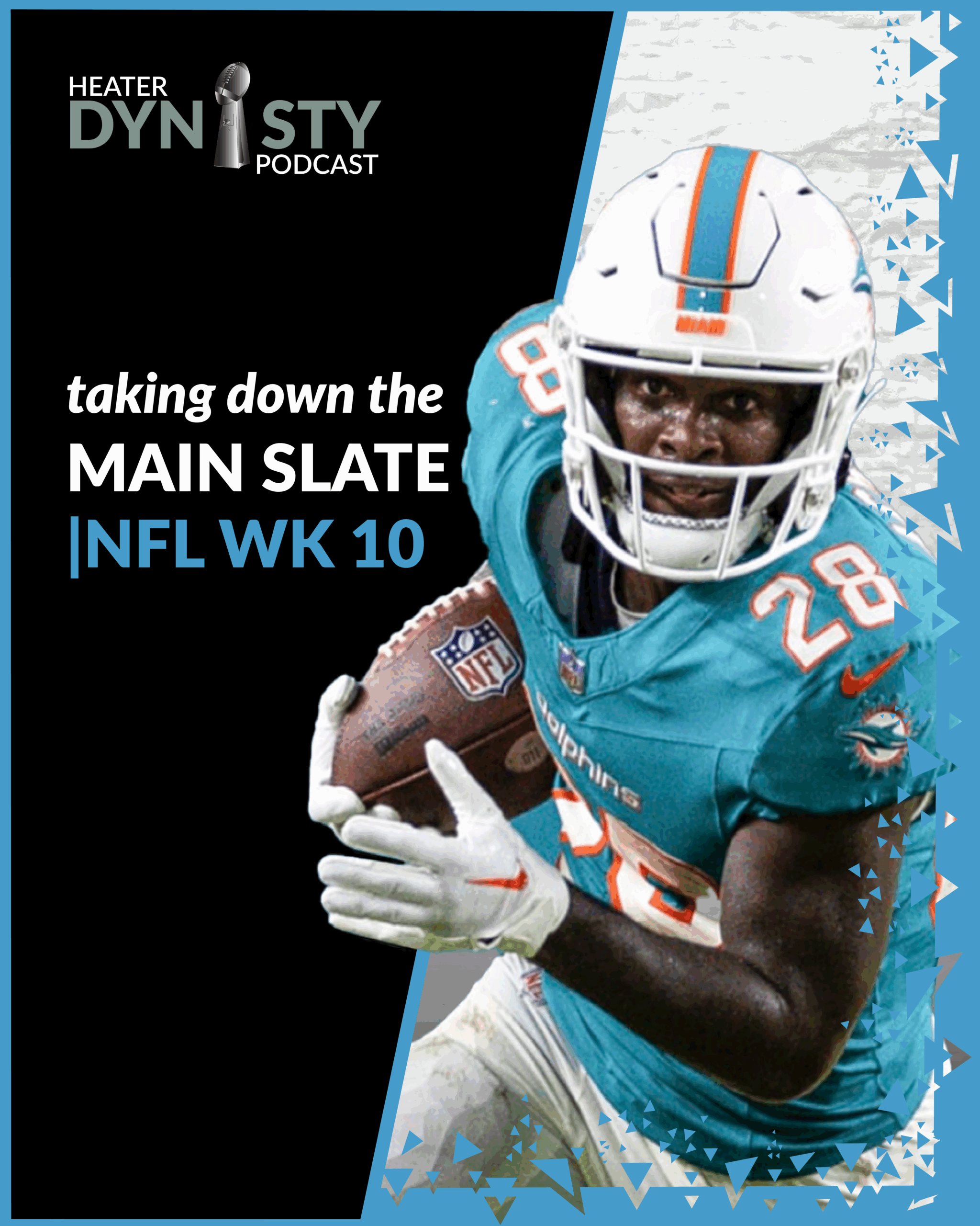 “Eric Heater breaking down top DraftKings DFS plays for NFL Week 10 on the Heater Dynasty Podcast.”