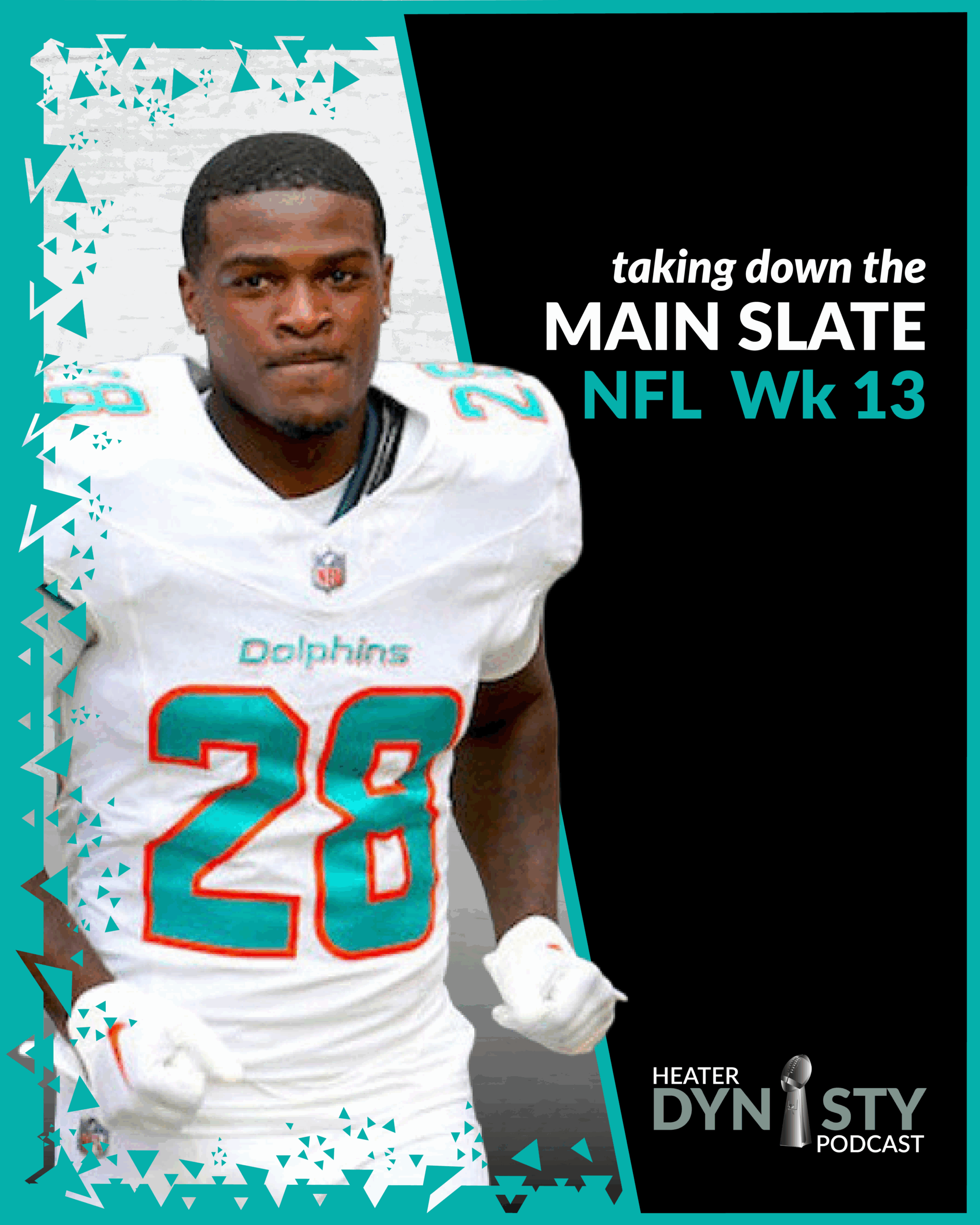 Free DFS lineup builder tool giveaway for Thanksgiving and Week 13 NFL slates, fantasy football strategy graphic with DraftKings theme.